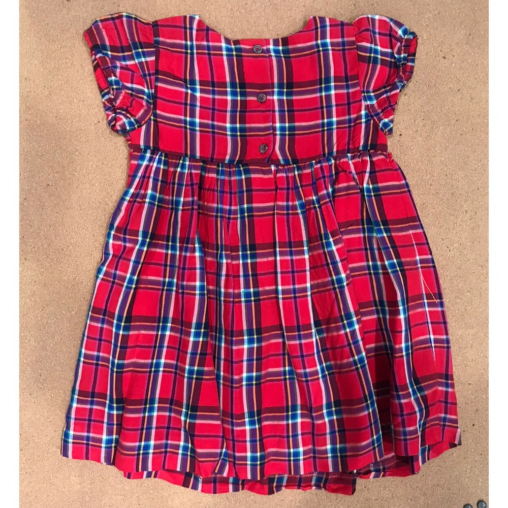 Gymboree Girls Red Plaid Holiday Dress 2T Christmas Party NWT - Picture 2 of 3